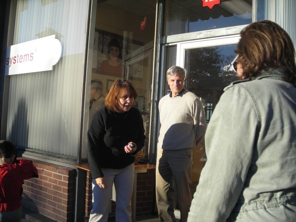 Gavin and Cathy Livingstone welcome trick or treaters