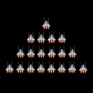 Fleet of spaceships