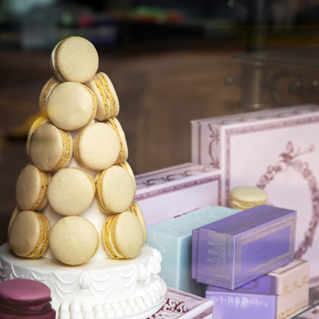 Not the business continuity pyramid, but a macaron pyramid